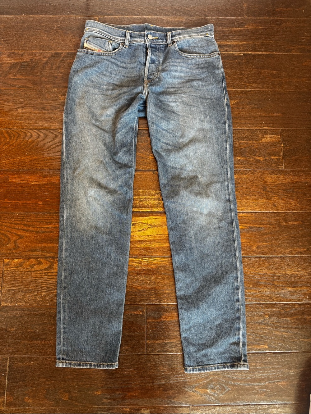 Diesel Men's Blue Denim Jeans